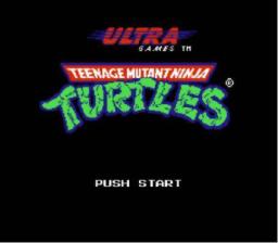 Teenage Mutant Ninja Turtles title screenshot